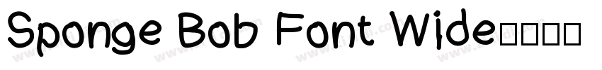 Sponge Bob Font Wide字体转换